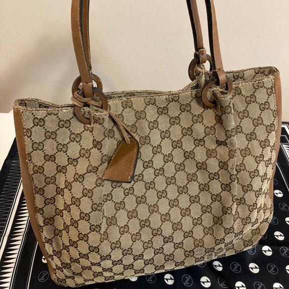 Gucci Handbags - Vintage Gucci Canvas Tote bag